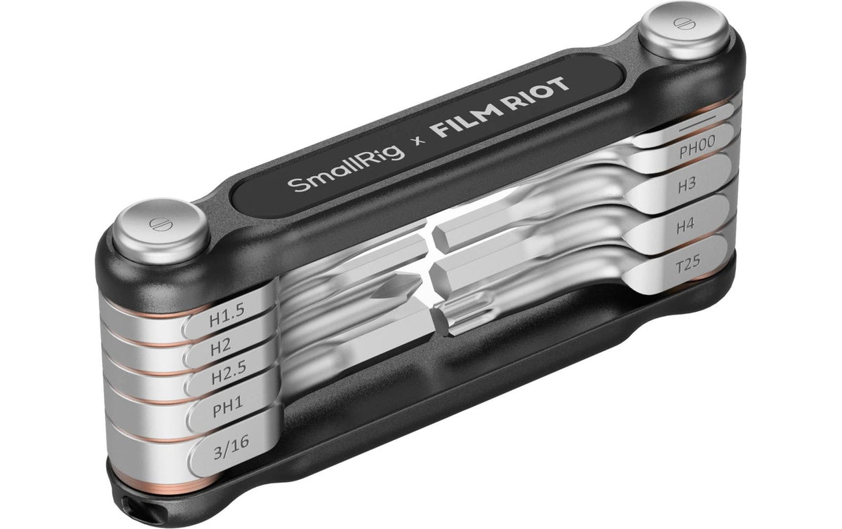 SmallRig 10-in-1 Folding Wrench Set with Multiple Angle Positioning (Black)