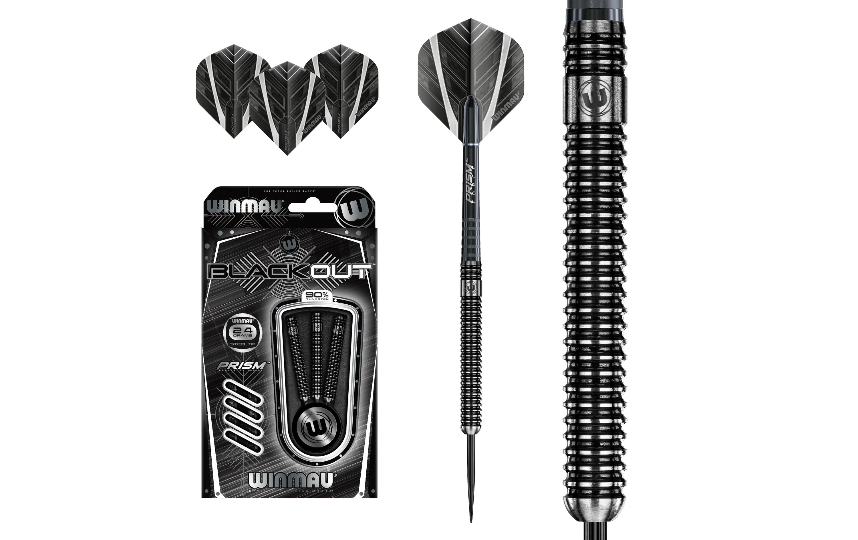 Winmau Steeldart Blackout (1083) 24g 3 Stück