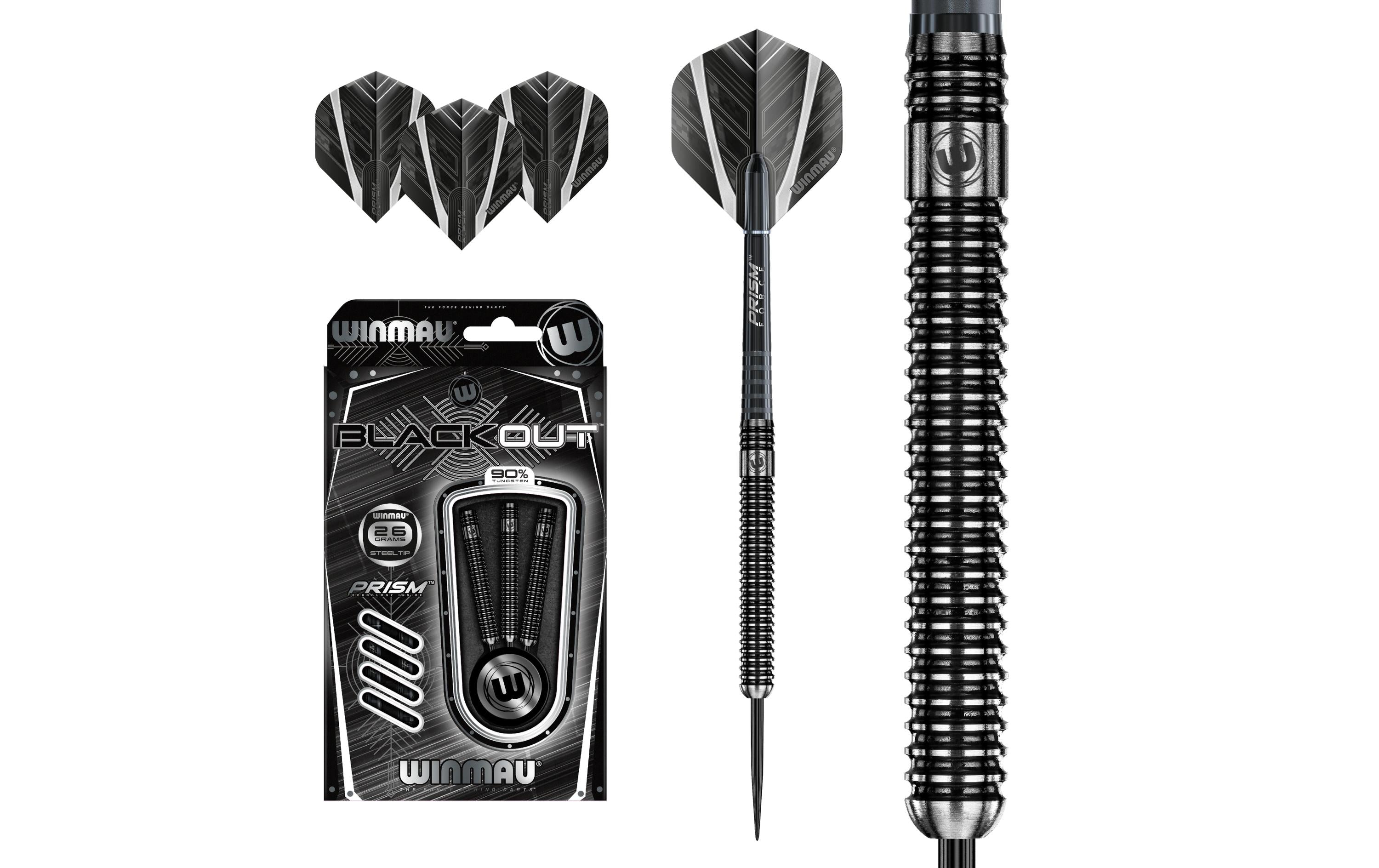 Winmau Steeldart Blackout (1083) 26g 3 Stück