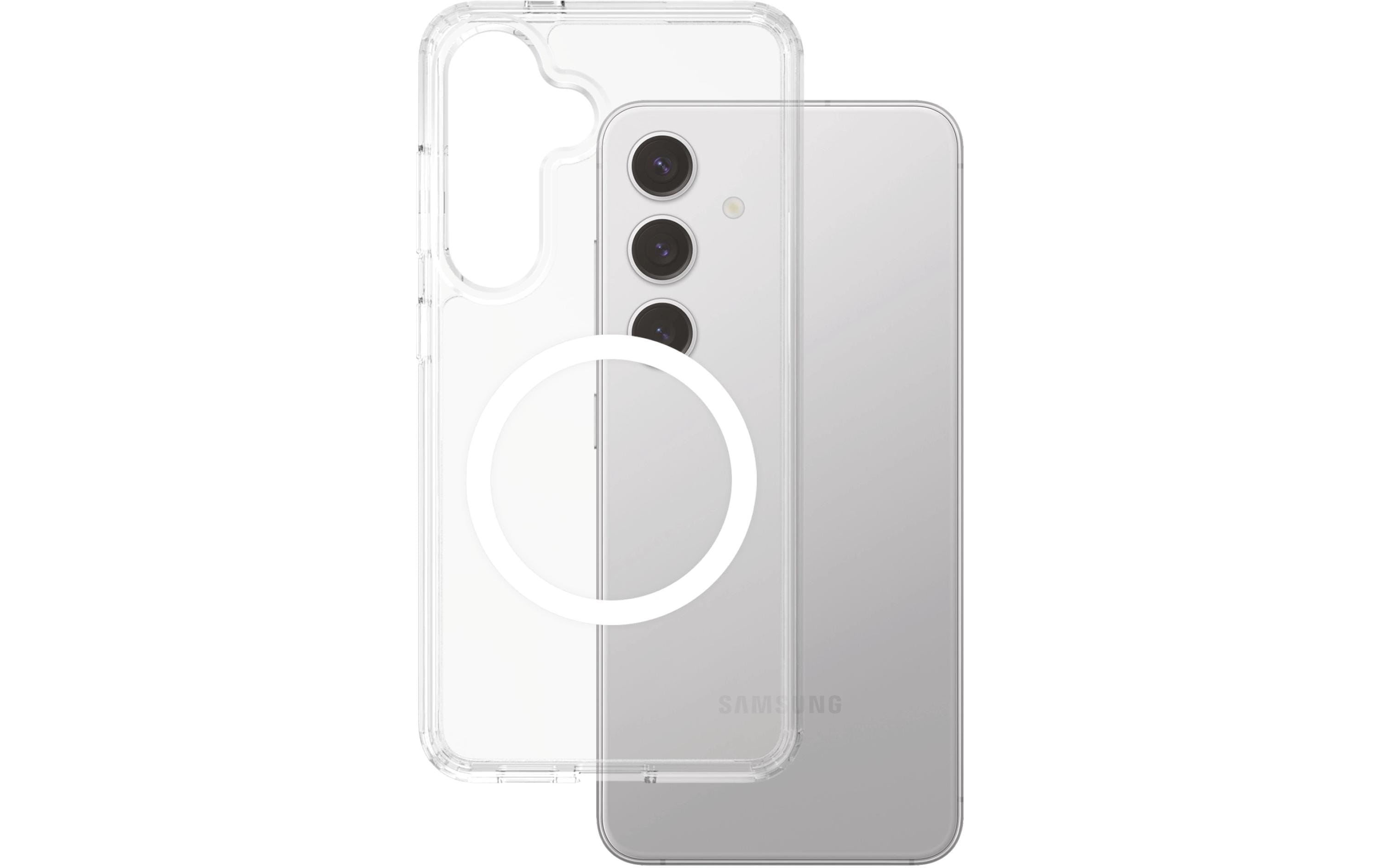 CARE Backcover Flagship Transparent fürs Samsung Galaxy S25, mit QI