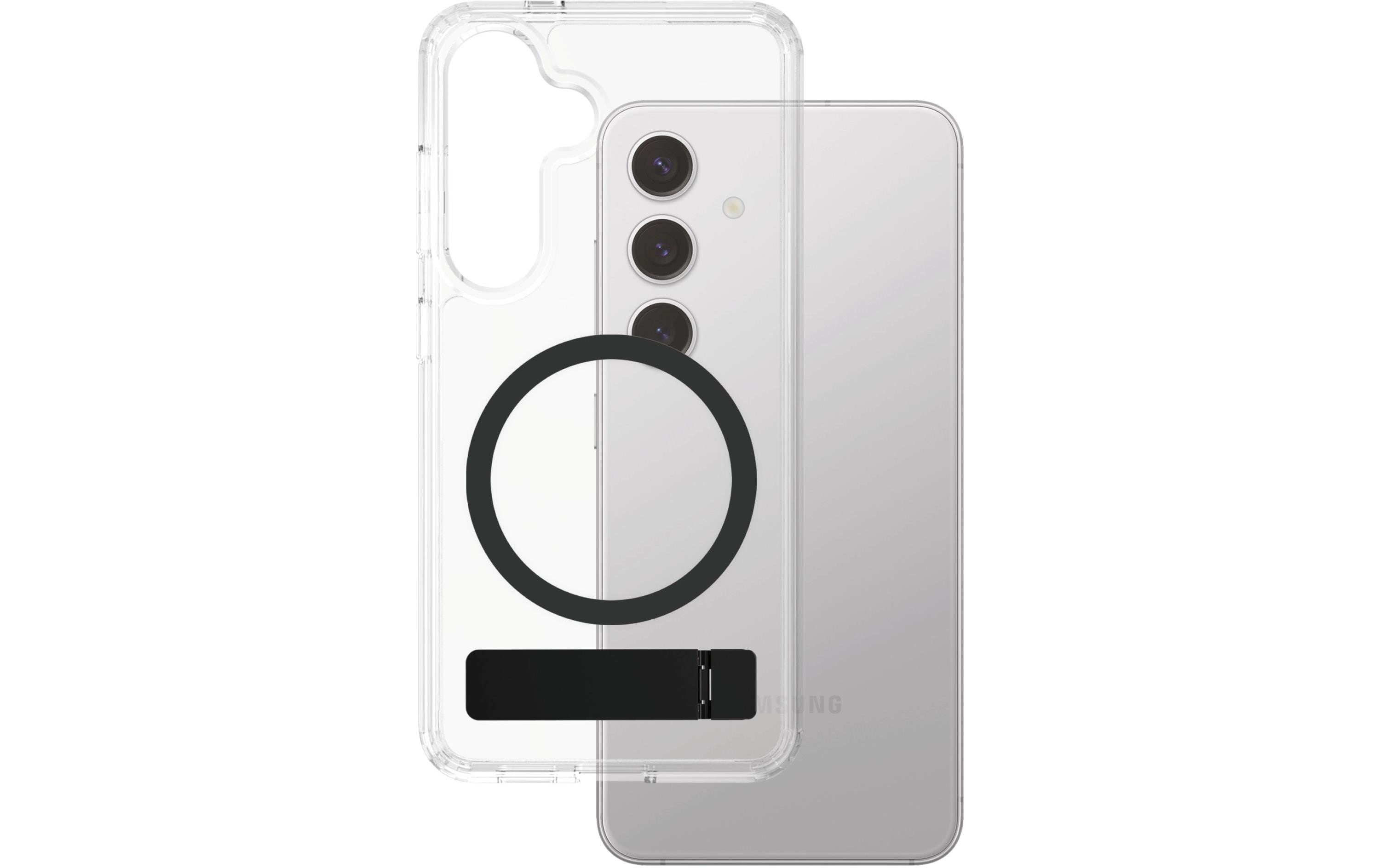 CARE Backcover Feature Kickstand Black fürs Samsung Galaxy S25+, mit QI