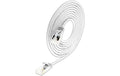 SLIM Patchkabel: 15cm, weiss, 50-Pack Cat.6A, U/FTP, LSOH, Klinke nicht brechbar