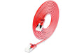SLIM Patchkabel: 15cm, rot, 50-Pack Cat.6A, U/FTP, LSOH, Klinke nicht brechbar