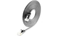 SLIM Patchkabel: 15cm, schwarz, 50-Pack Cat.6A, U/FTP, LSOH, Klinke nicht brechbar