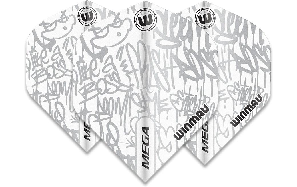 Winmau Flight Mega S. White (6900.243) 3 Stück
