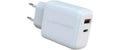 LC-Power LC-GAN-45 Ladegerät mit 45W 1x USB-C, 1x USB-A