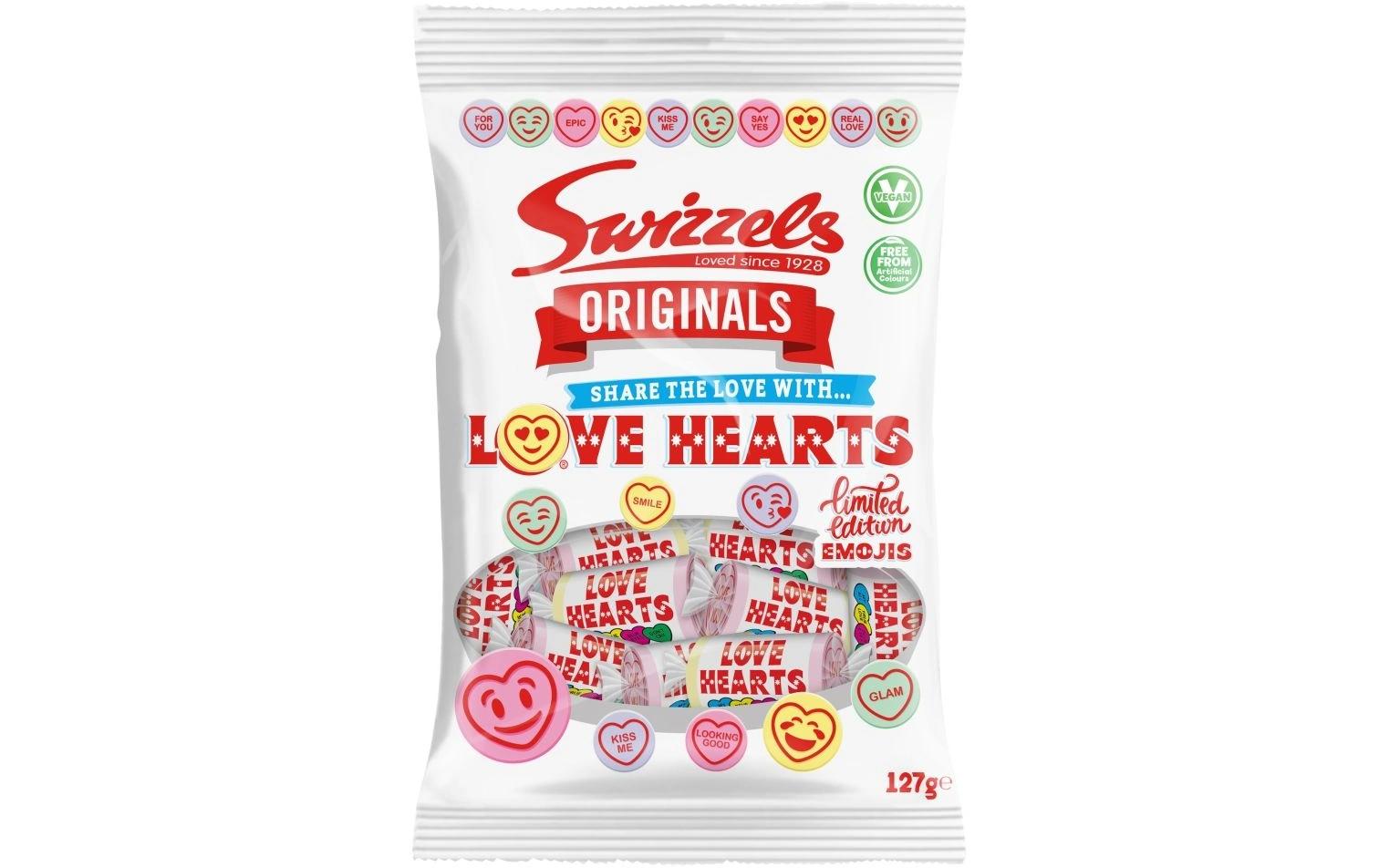 Swizzels Love Hearts Mini Rolls 127g 127 g