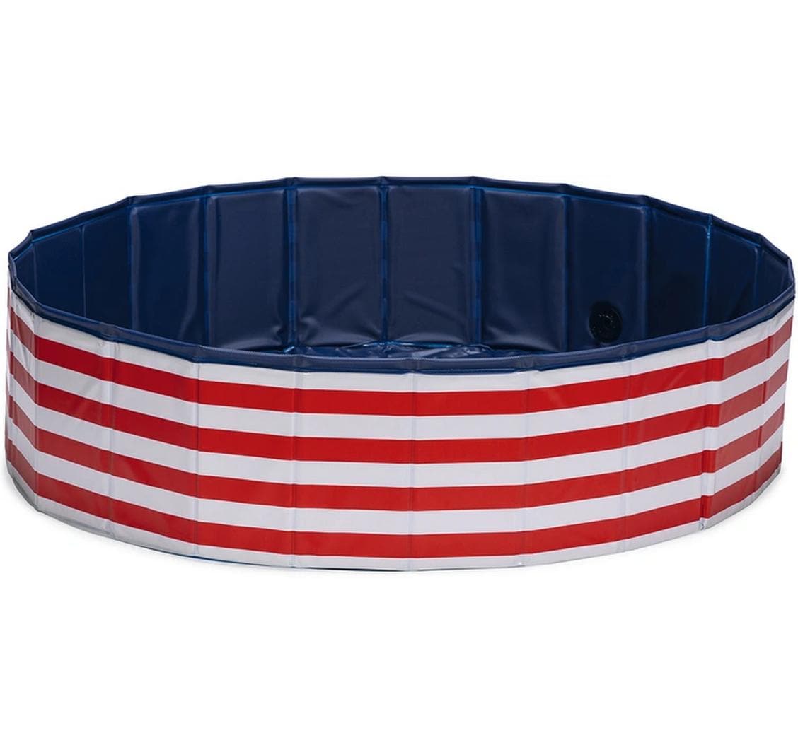 Beeztees Swimmingpool Doggy Dip. Gr.L Rot/Weiss 160cm