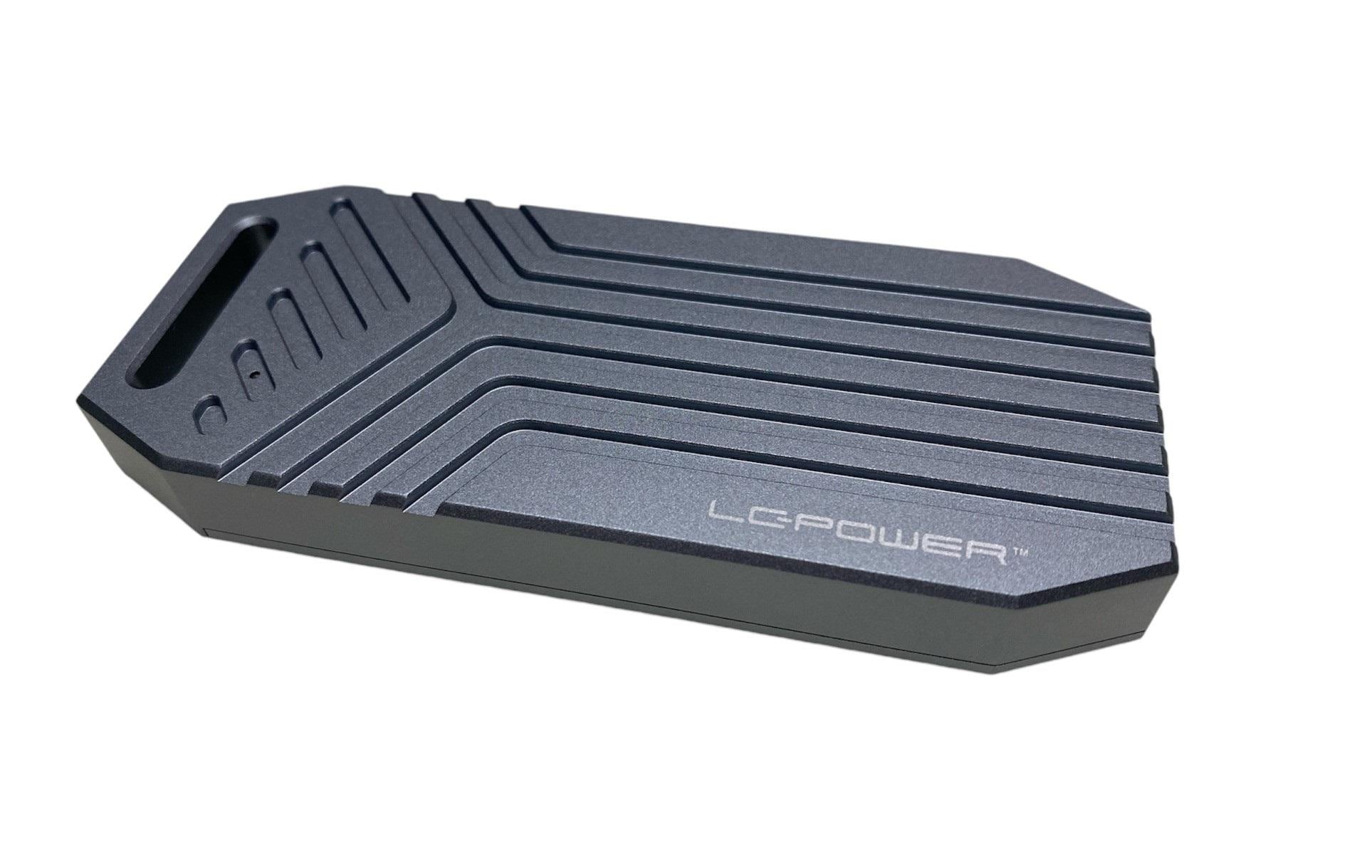 LC-Power ext. M.2 Gehäuse LC-M2-C-USB4 Silber, USB Type-C, für M.2 SSD, NVME