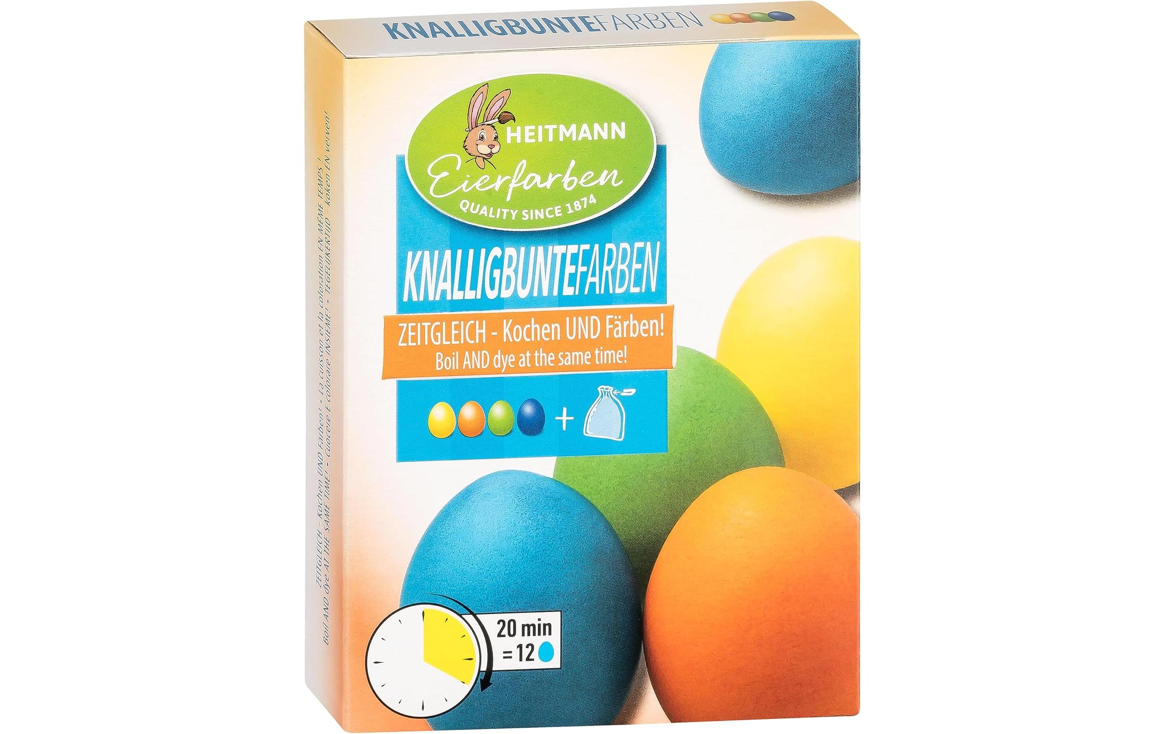 B&H Eiermalfarben Brillant-Ei Gelb, Orange, Grün, Türkis