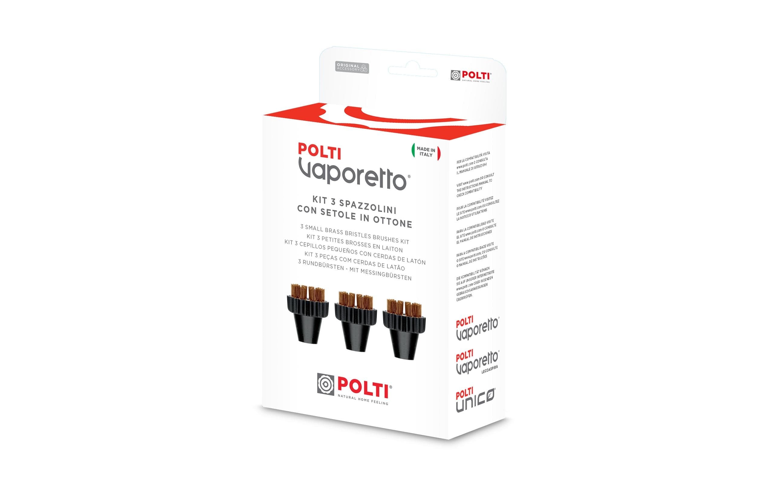 Polti Dampfbürstenset für Vaporetto