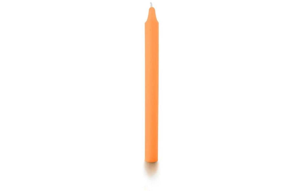 balthasar Stabkerzen 16 Stück, Neon Orange 2.2x27.5 cm (HxD), Brenndauer 10h