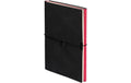 Kolma Notizbuch Smooth 2 in 1, A5 mit Stift 2 x 112 Seiten dotted/blanko, schwarz/pink