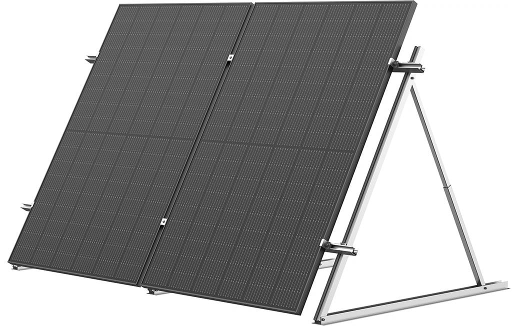 EcoFlow Verstellbare Kipphalterung für 100W/400W Starre Solarpanele Silber