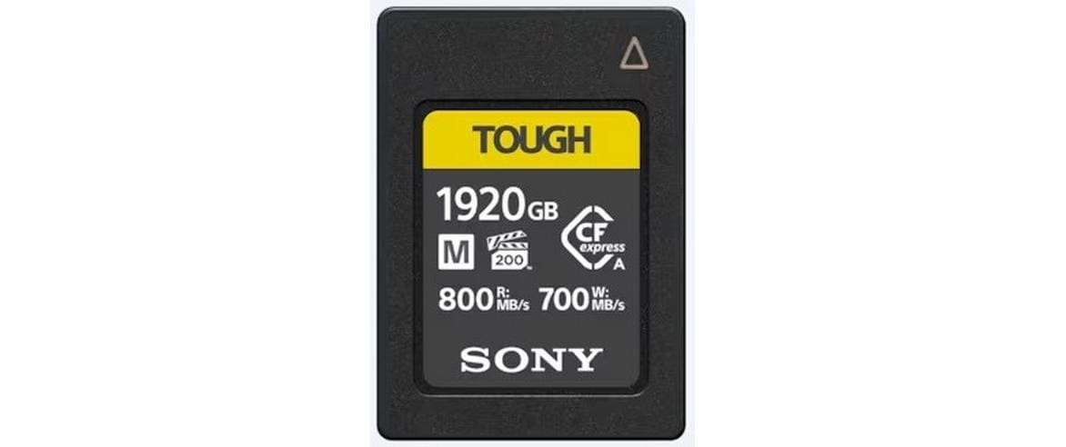 Sony CFexpress Typ-A 1920GB Tough Lesen 800MB/s, Schreiben 700MB/s