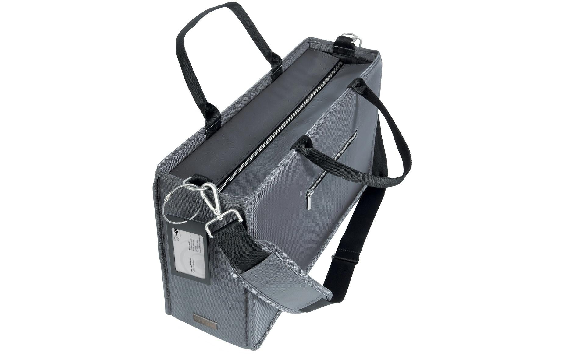 Sigel Desk Sharing Bag Premium L mit RV, aus recycling PET dunkelgrau