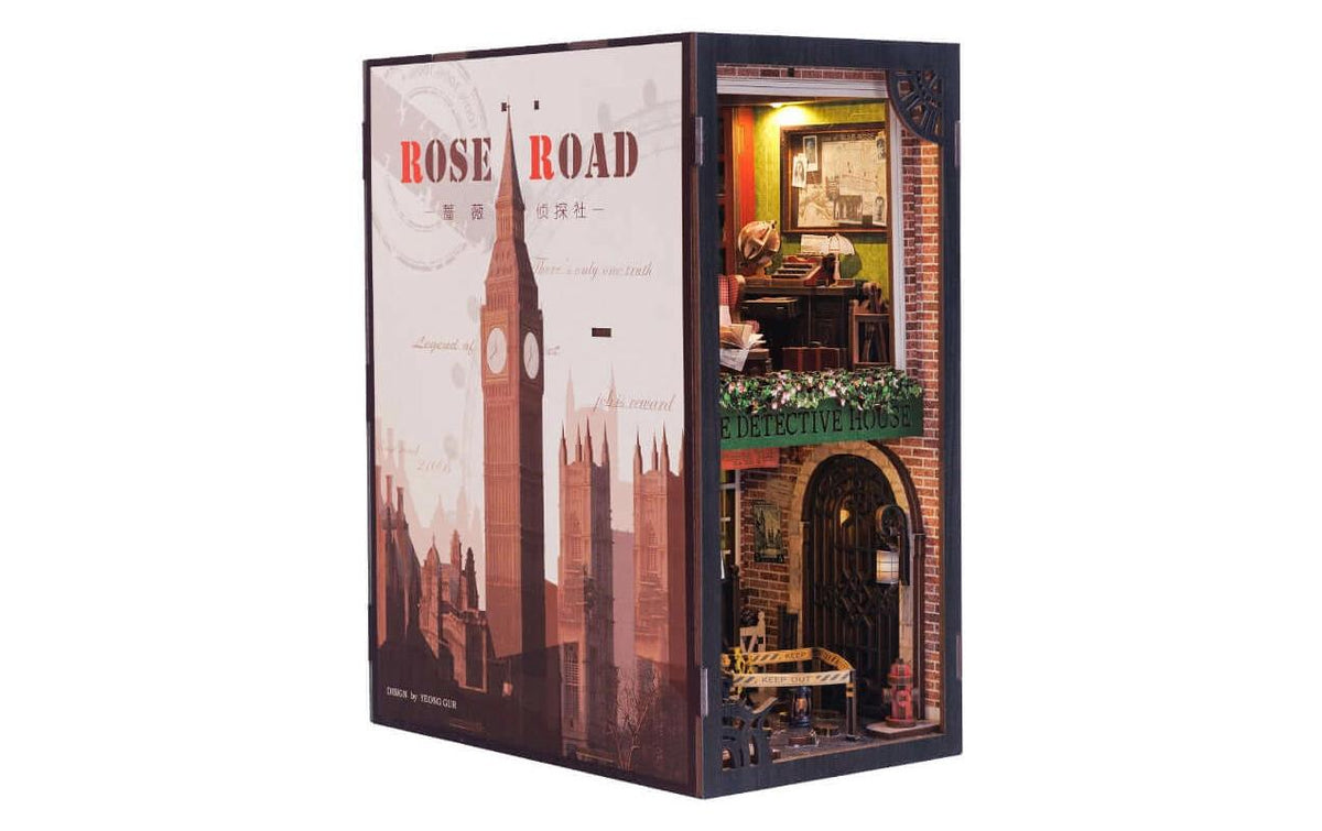 Cutebee Rose Detective Agency CNG-SZ02 Book Nook, Holzbausatz, inkl. LED