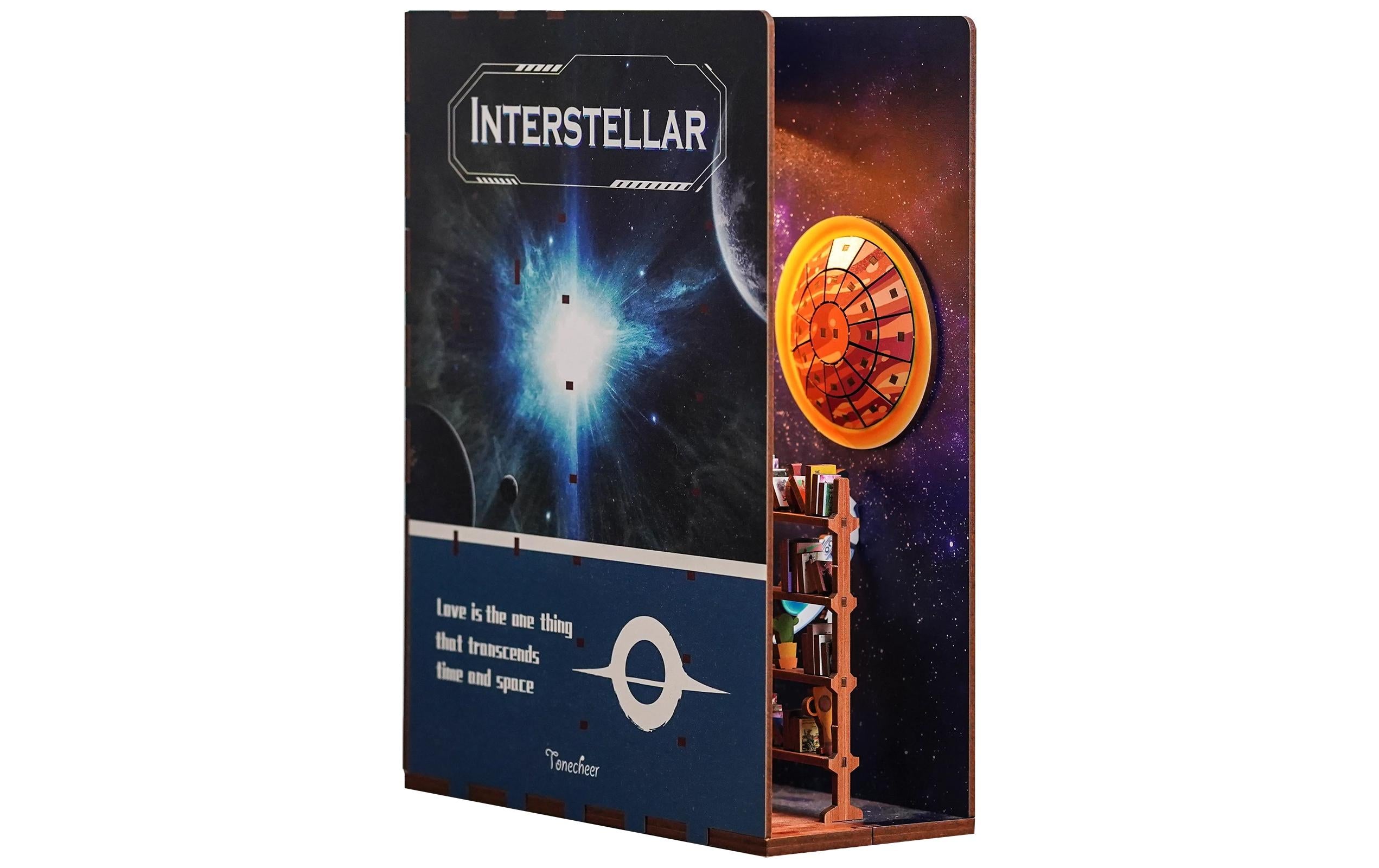 Tonecheer Interstellar CNG-TQ110 Book Nook, Holzbausatz, inkl. LED