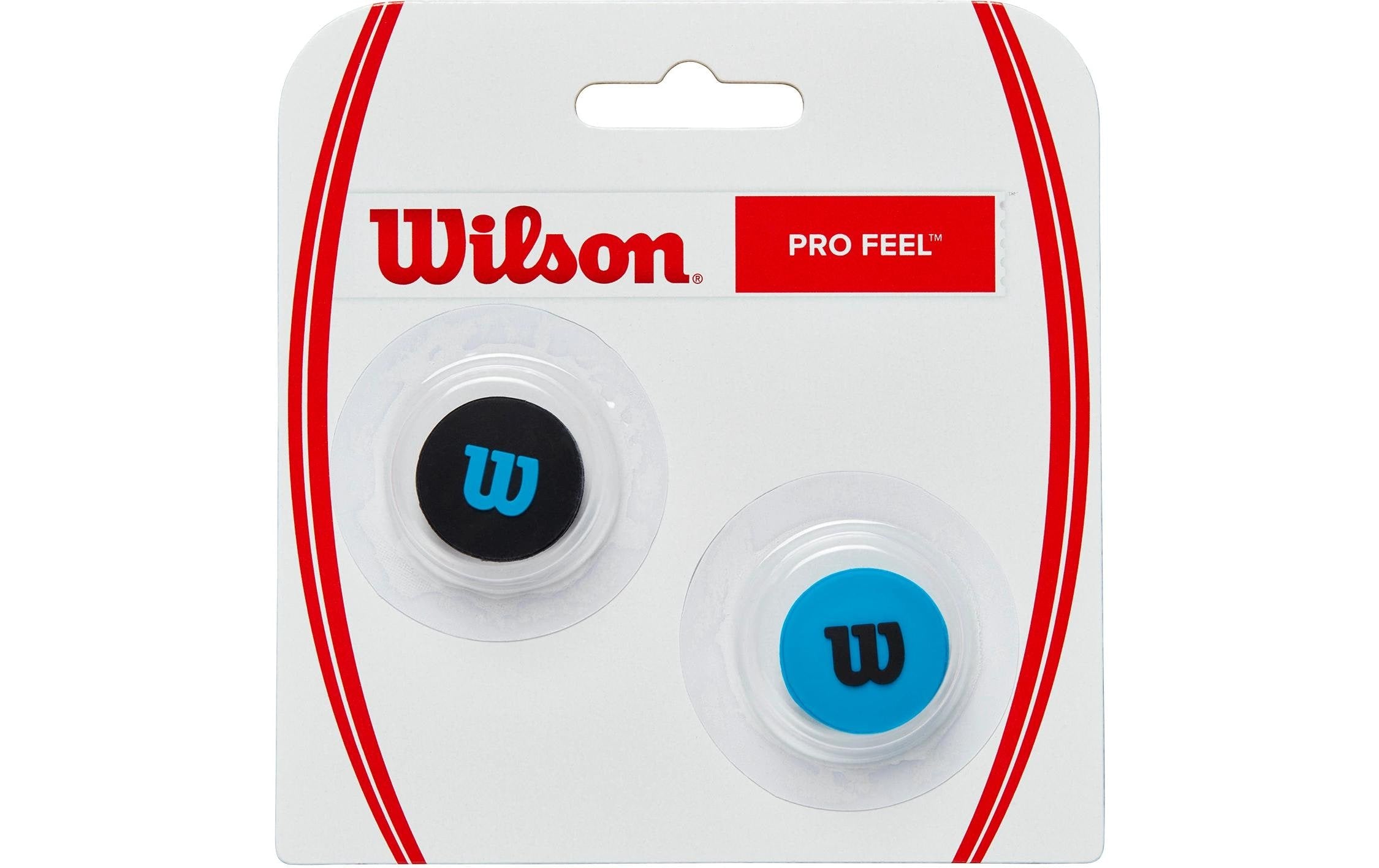Wilson Tennis Dämpfer Pro Feel Ultra 2er-Pack, blau/schwarz