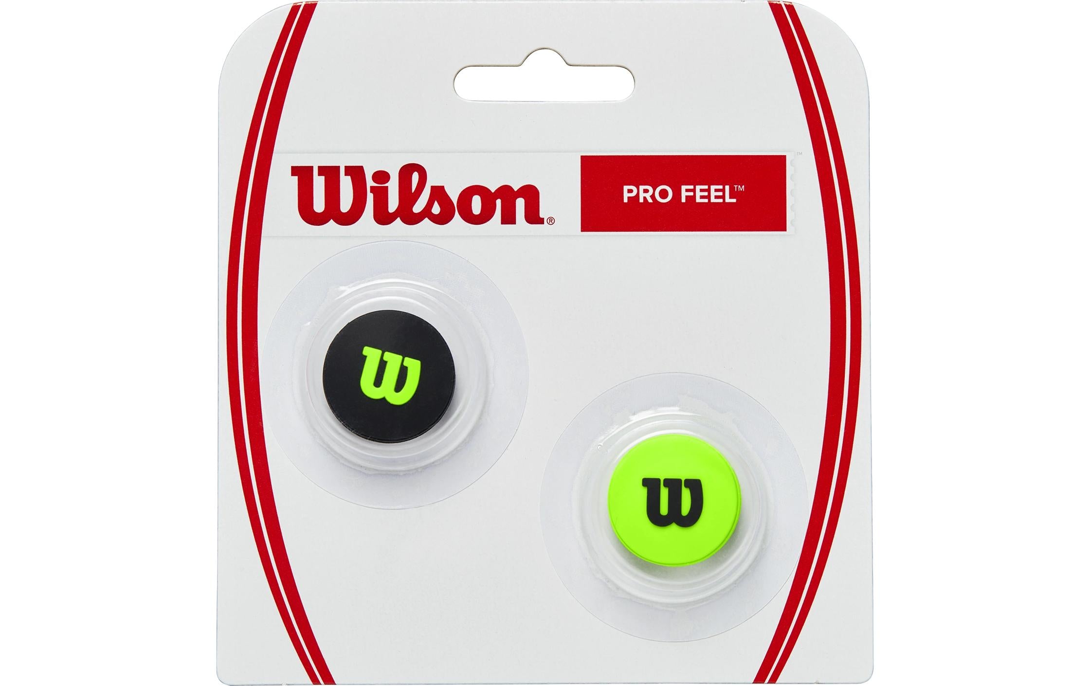 Wilson Tennis Dämpfer Pro Feel Blade 2er-Pack, grün/schwarz