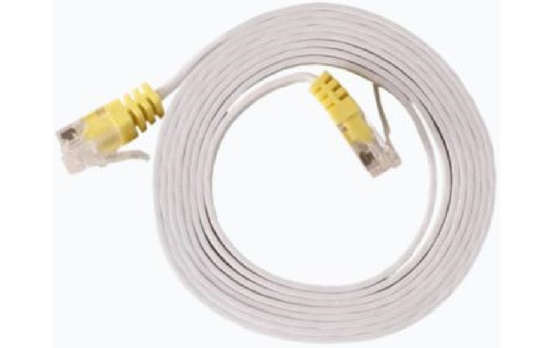 Swisscom HF Kabel CAT6a Ethernet 2m, flach, weiss