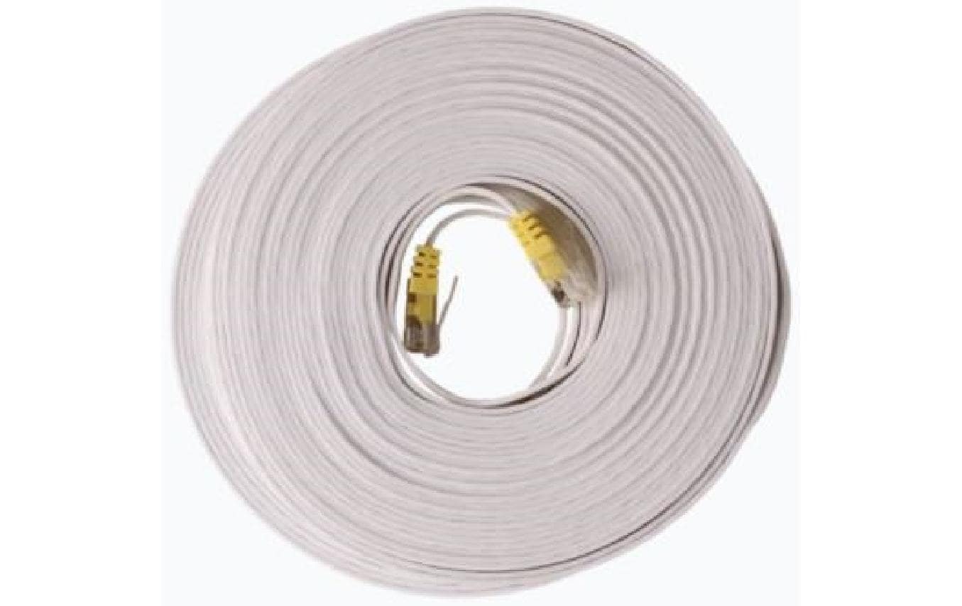 Swisscom HF Kabel CAT6a Ethernet 15m, flach, weiss