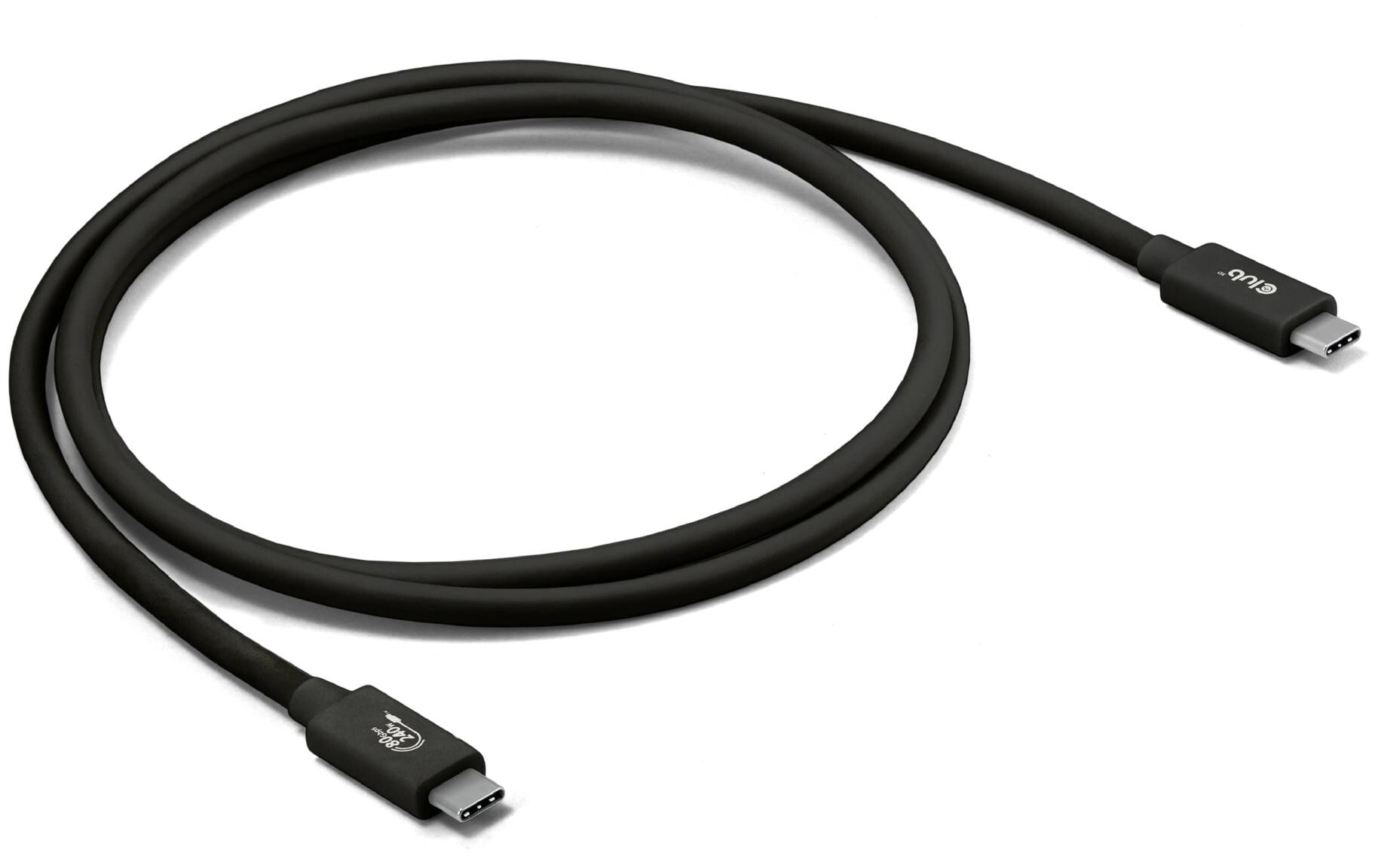 Club 3D, USB Type-C Zertifiziertes Kabel 80Gbps 4K540Hz 1.2m