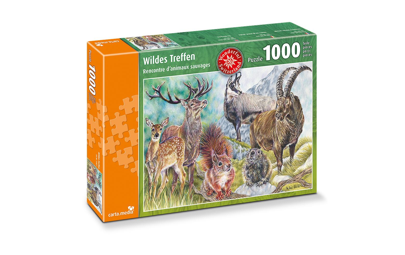 Puzzle Wildes Treffen 1000 Teile