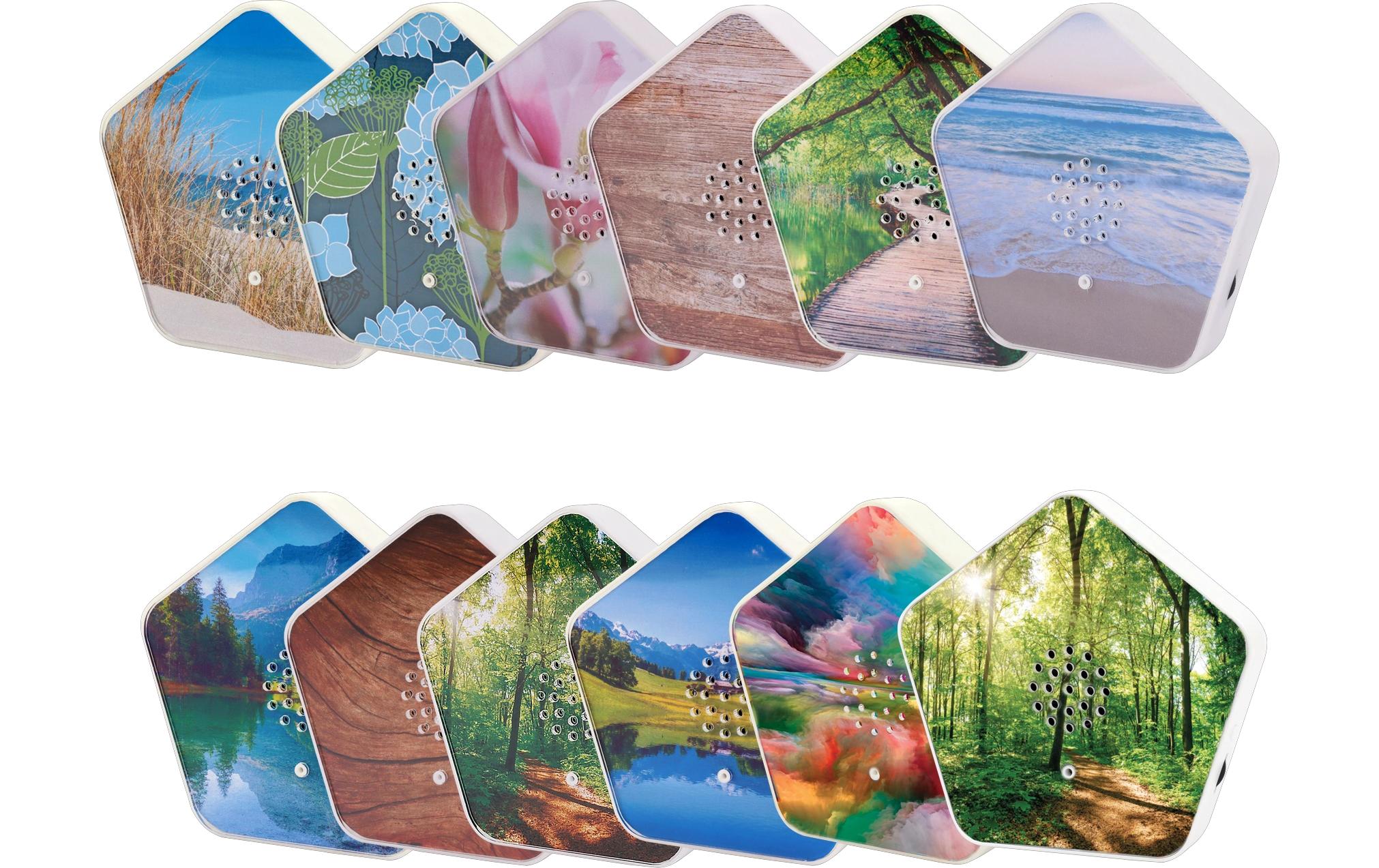 Olymp Sounds of Nature Box, 4 Klänge 12 Motive, Kunststoff, 13.5x13x3 cm(BxHxT)