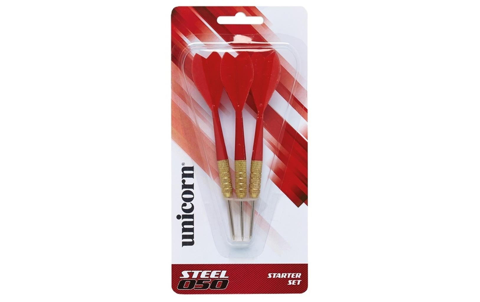 Unicorn Steeldart 050 17g rot, 3 Stück