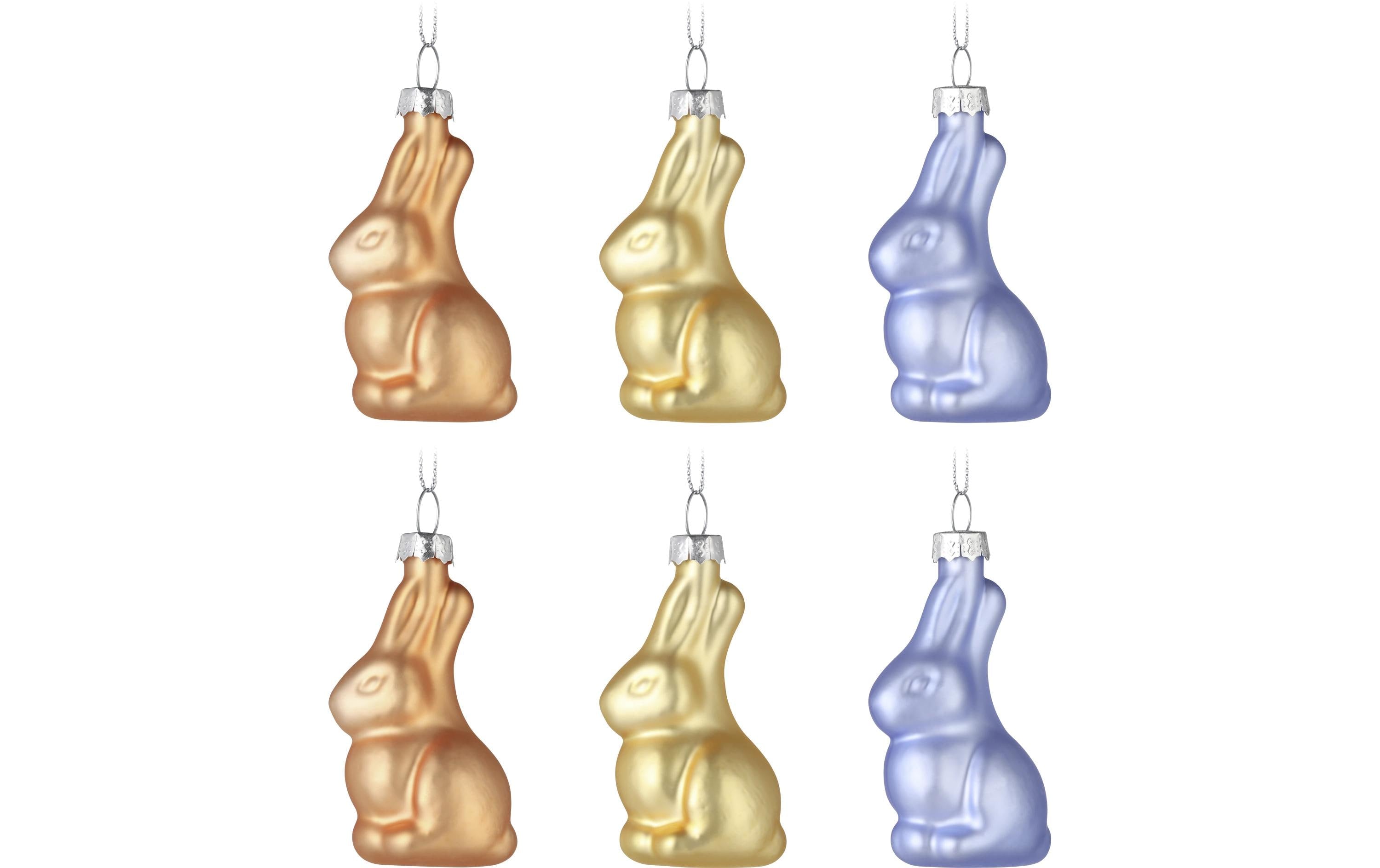 Eglo Aufhänger Hase FINTRY 6 Stück, 3x3.7x7.5cm, Glas
