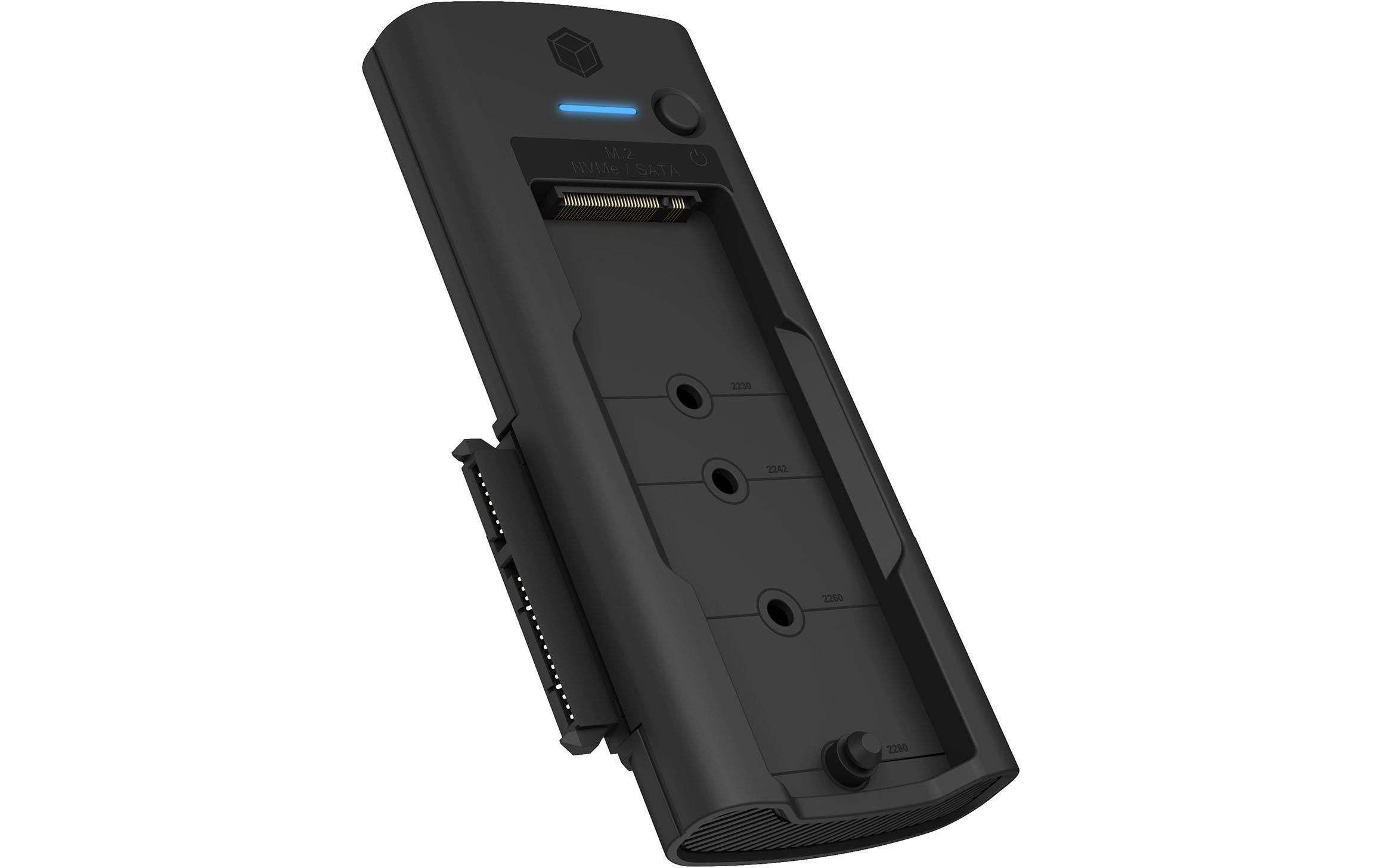 ICY BOX IB-180MS-C31, M.2 Dockingstation USB 3.2 Type-C, schwarz, bis 10Gbit/s