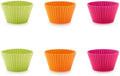 Lékué Muffinförmchen 7cm 6er Set Silikon, Bunt