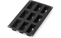 Lékué Kuchenbackform 9 Mulden Silikon, Schwarz