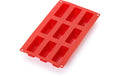 Lékué Kuchenbackform 9 Mulden Silikon, Rot