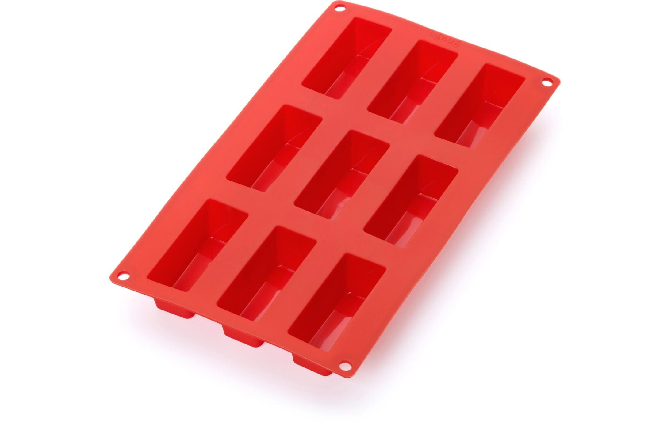 Lékué Kuchenbackform 9 Mulden Silikon, Rot