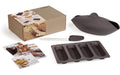 Lékué Brot- und Baguetteback-Set Silikon, Braun