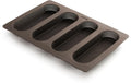 Lékué Backform Mini Baguette Silikon, Braun