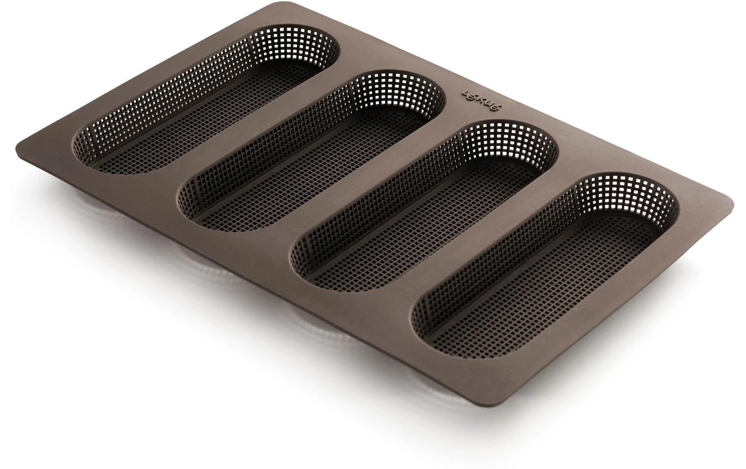 Lékué Backform Mini Baguette Silikon, Braun