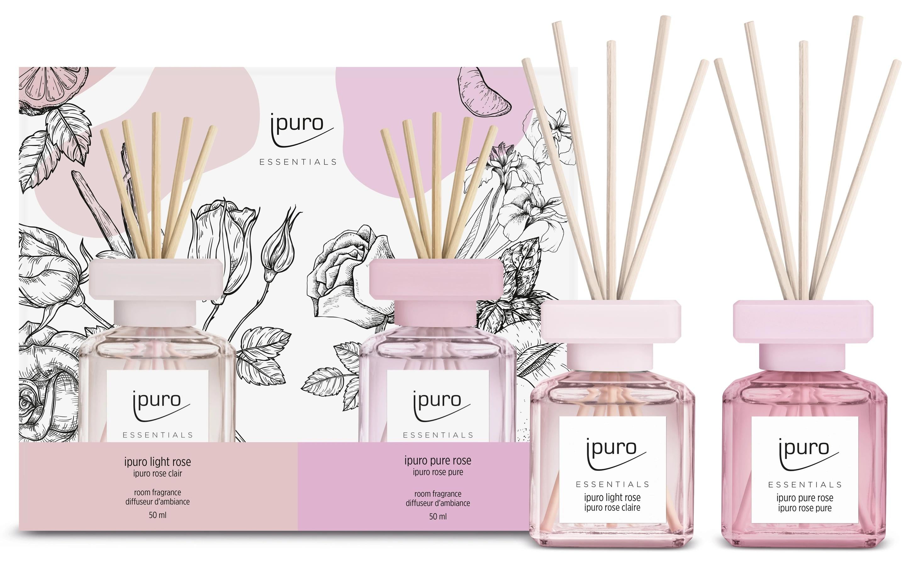 Ipuro Geschenkset light & pure rose Essential, 2x50ml