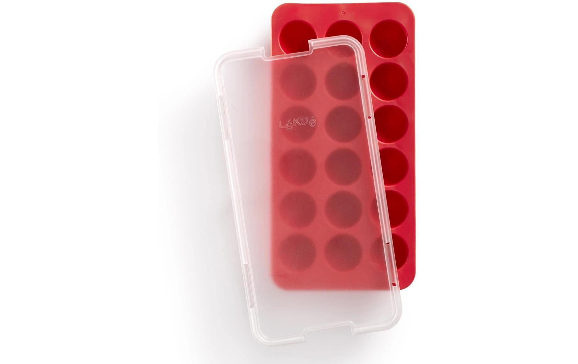 Lékué Eiswürfelform Kugeln SBS, Rot