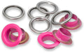 Prym Ösen mit Scheiben , pink-silber 11 mm, 20 Stk., 100% MS