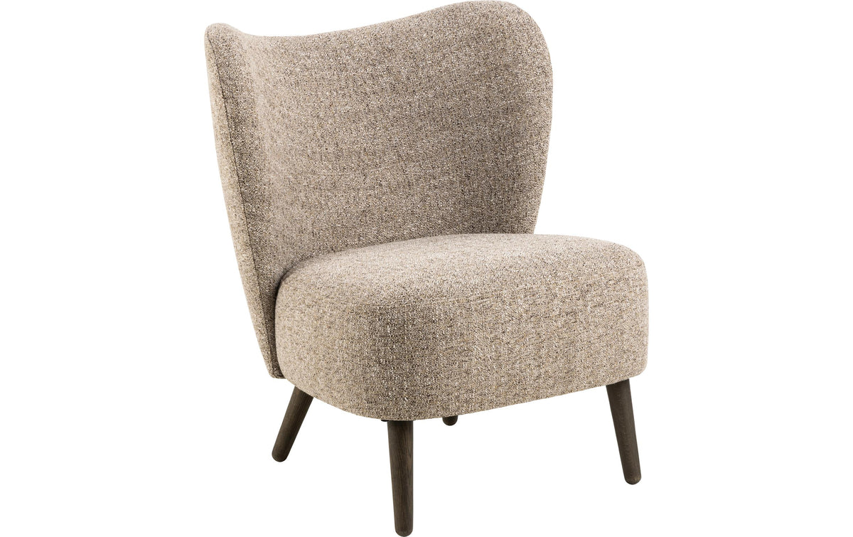 AC Design Sessel Elmont Stahl/Eiche, Beige