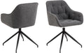 AC Design Esszimmerst. Brooke Monza2 1 Stk. Stahl/Textil, Anthrazit