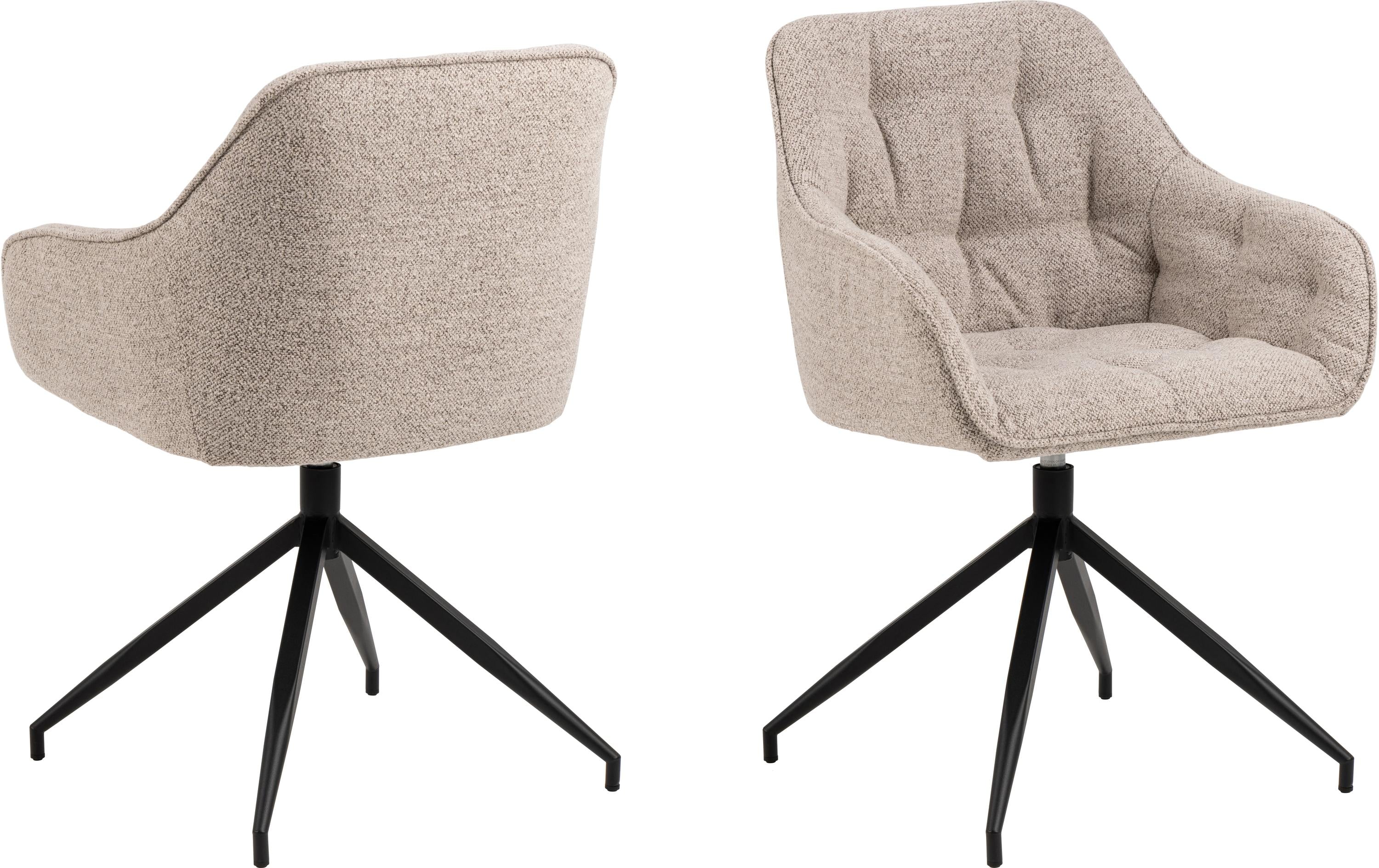 AC Design Esszimmerst. Brooke Monza2 1 Stk. Stahl/Textil, Beige