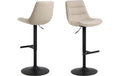 AC Design Barstuhl Adisa 2 Stück Stahl/Textil, 2 Stück, Beige