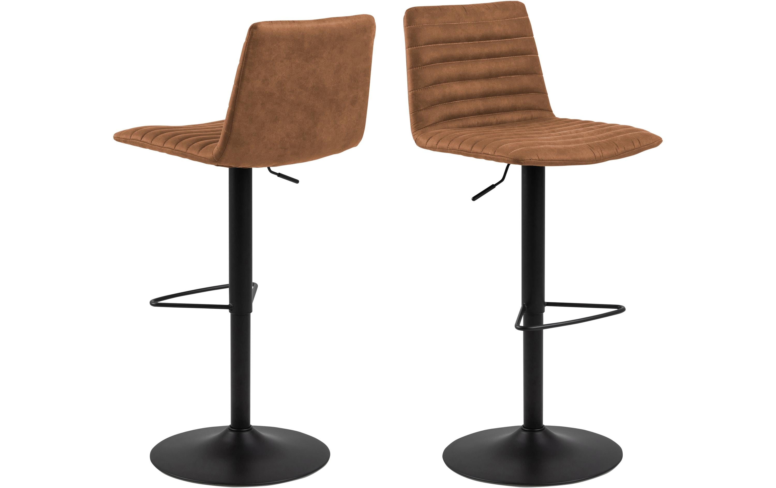 AC Design Barstuhl Kimmy 2 Stück Stahl/Polyurethane, 2 Stück, Camel