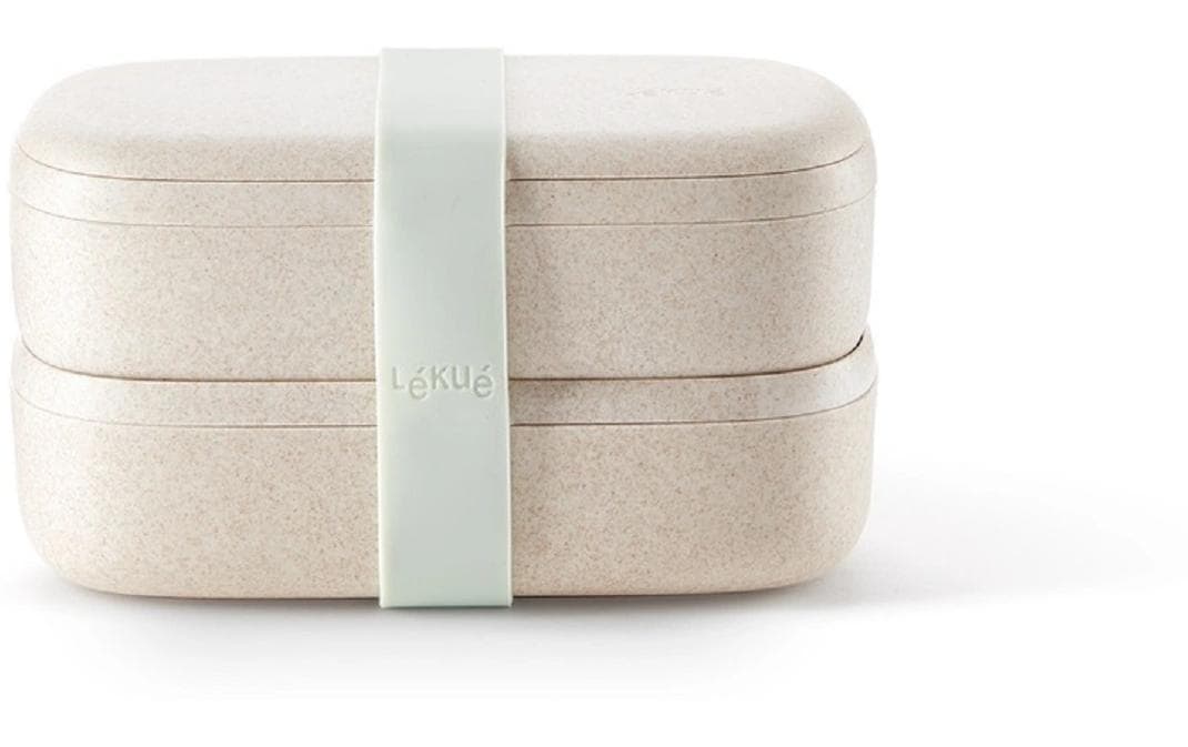Lékué Lunchbox To Go Organic 1 Liter, Beige