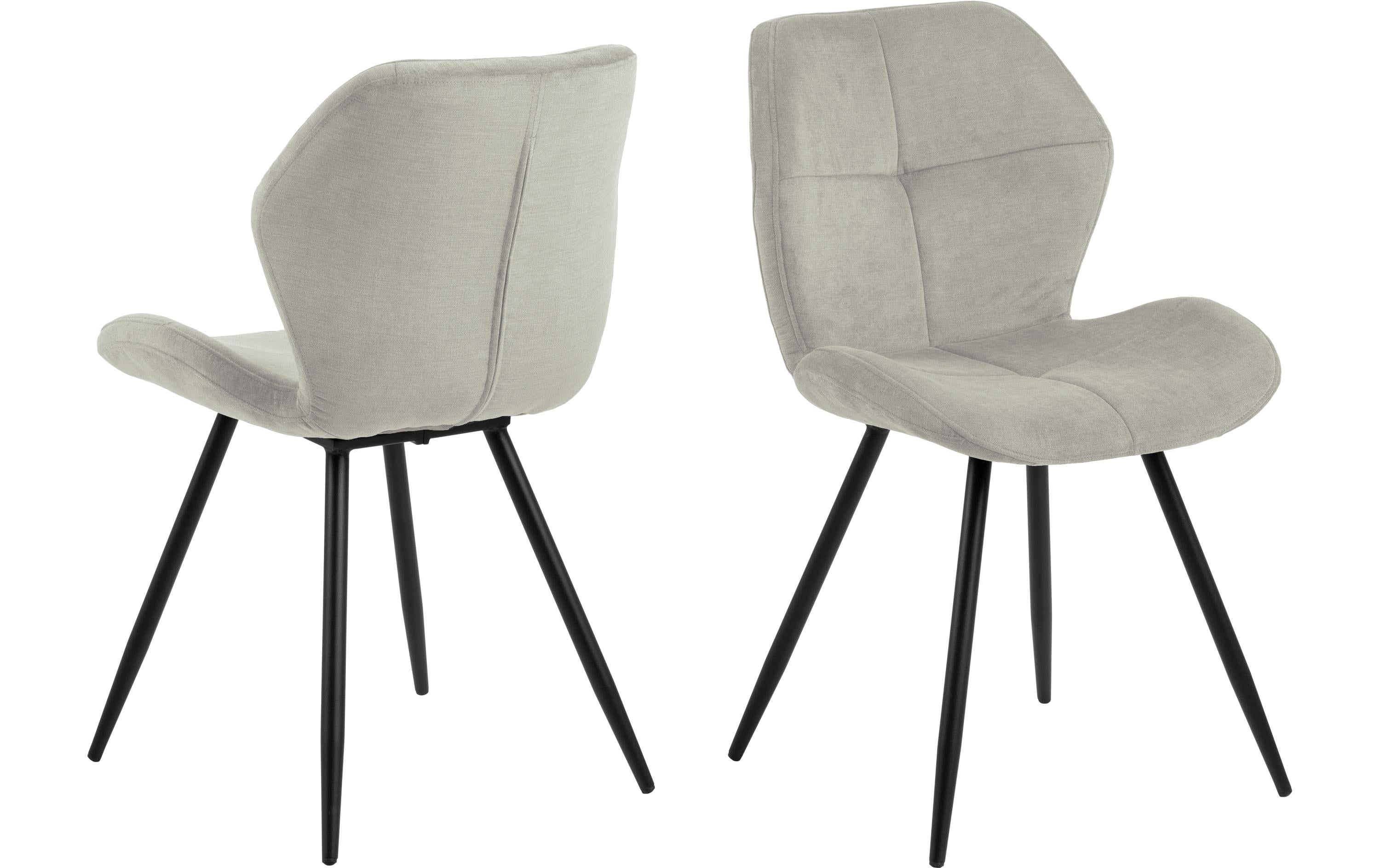 AC Design Esszimmerstuhl Petri 2 Stück Stahl/Polyurethane, 2 Stück, Sand