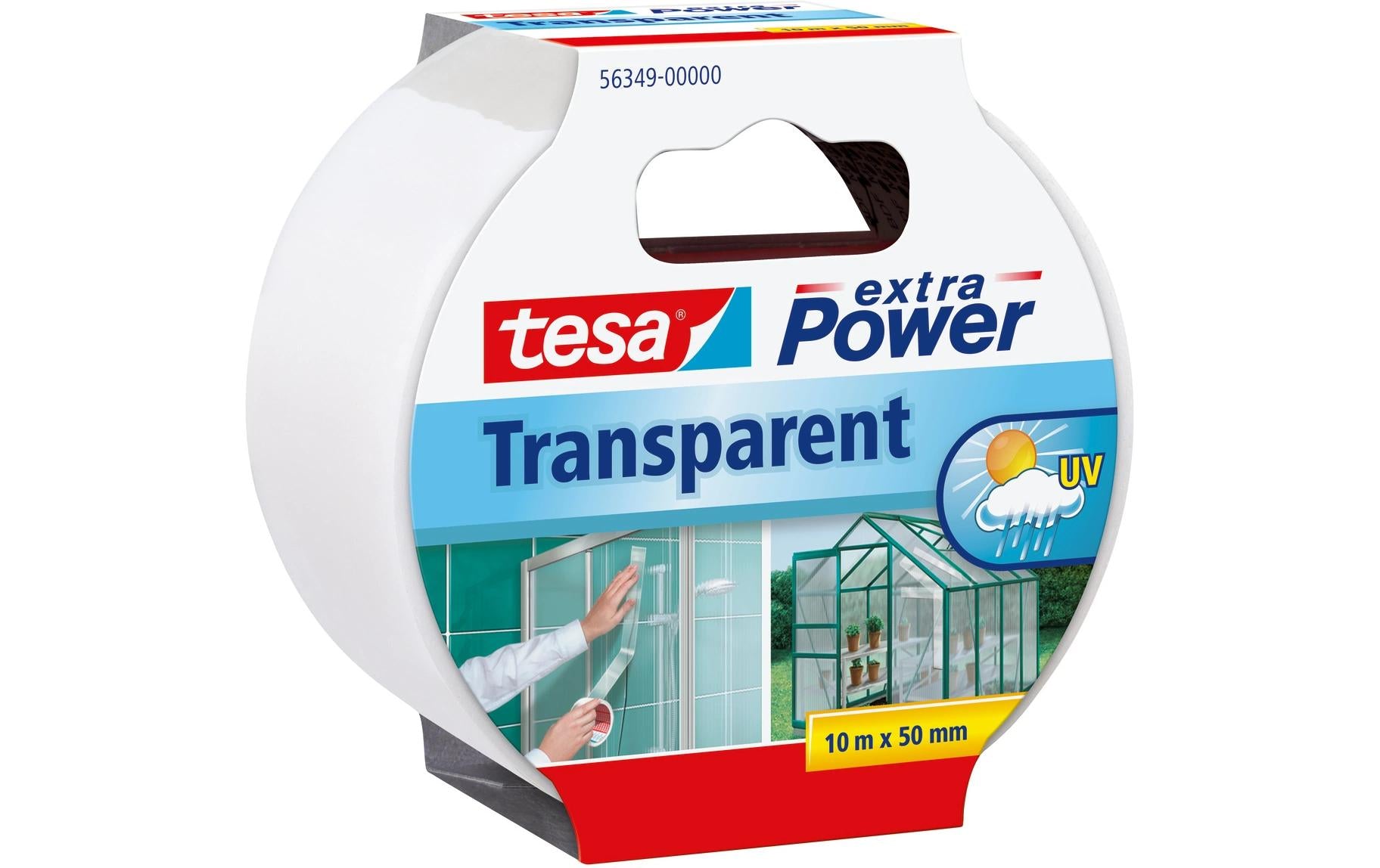 Reparaturband, Extra Power transparent, 10m x 50mm